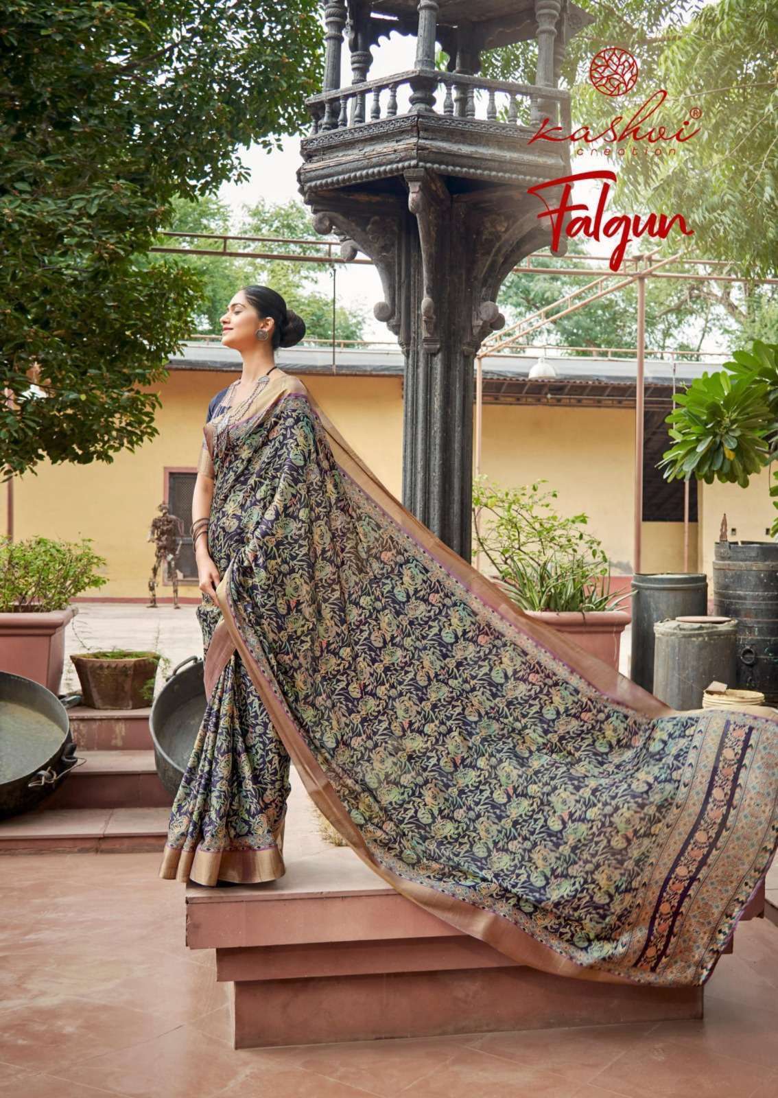 kashvi creation falguni series 1001-1008 handloom silk saree