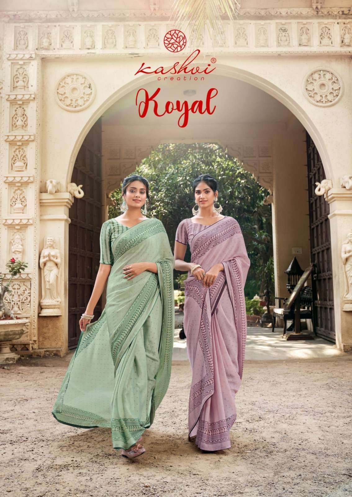 kashvi creation koyal series 1001-1008 brasso saree