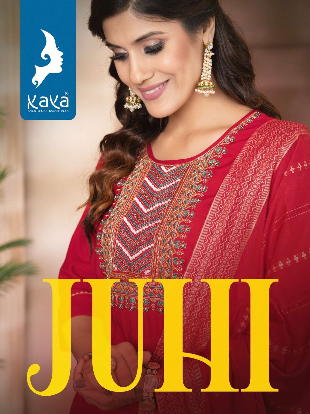 kaya juhi series 01-06 roman silk handwork suit 