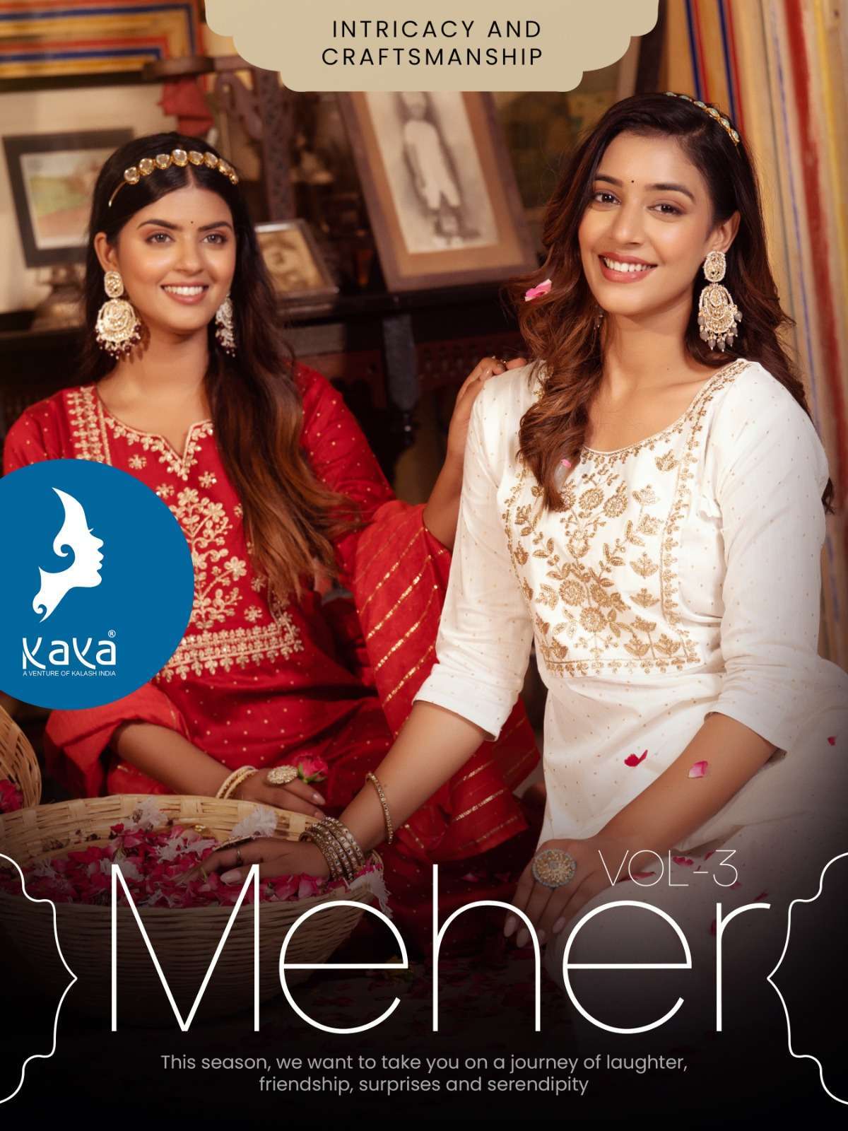 kaya meher vol 3 series 01-08 silky slub readymade suit