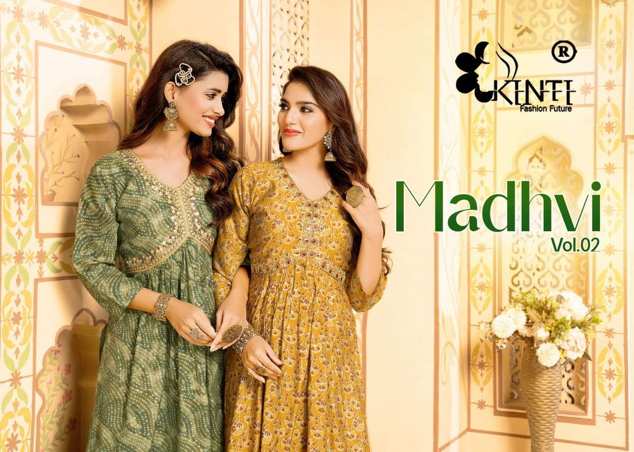 kinti madhavi vol 2 series 201-208 Heavy Modal Silk kurti