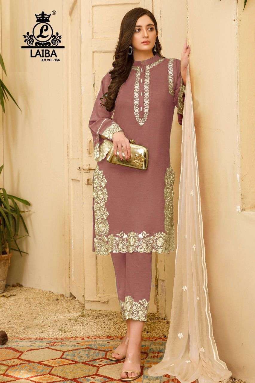 laiba am vol 156 pure georgette suit 