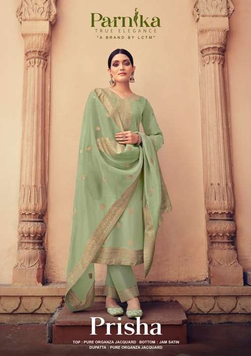 lctm prisha series 1001-1006 pure organza jacquard suit 