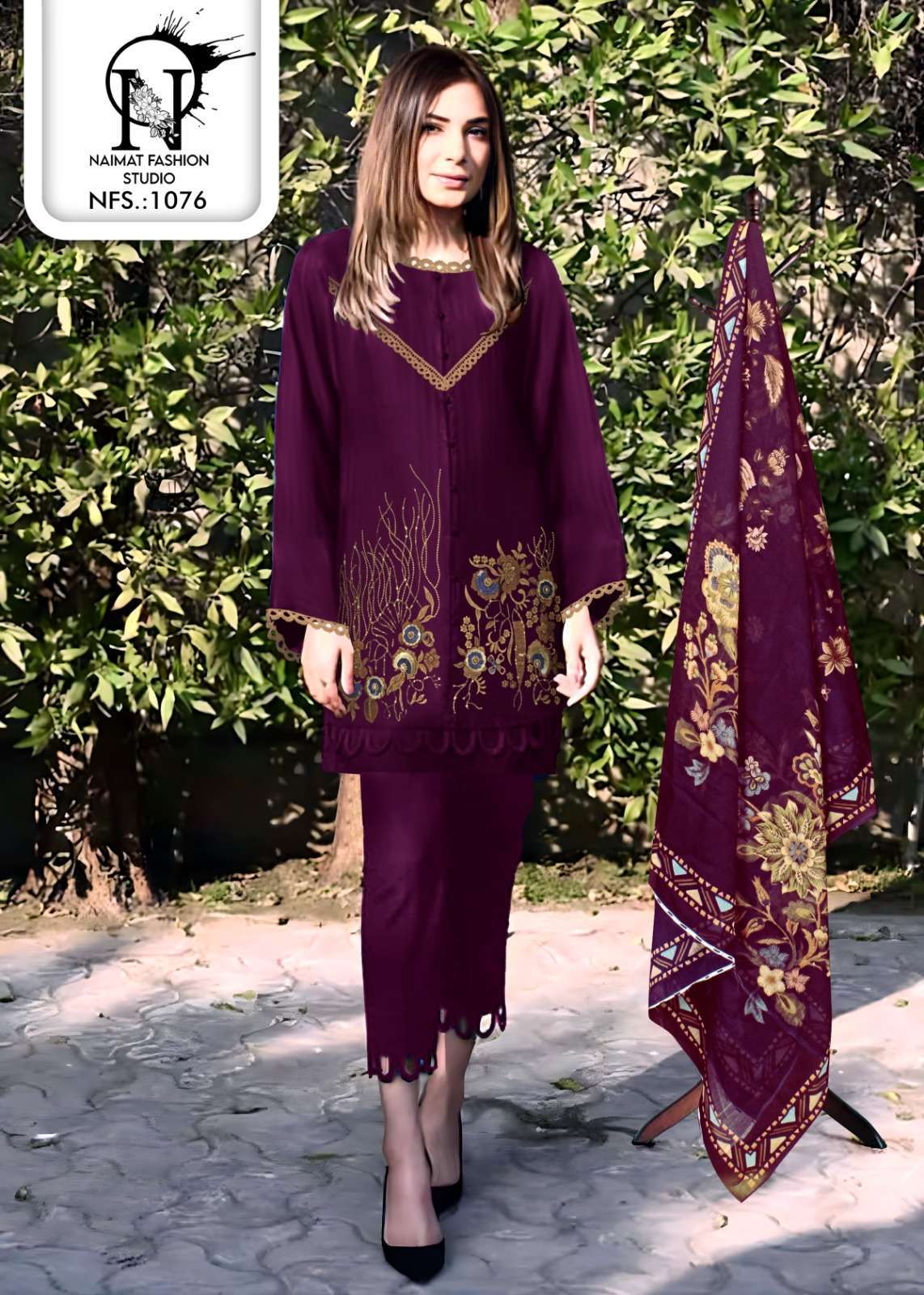 naimat 1076 Pure Blooming Fox readymade suit 