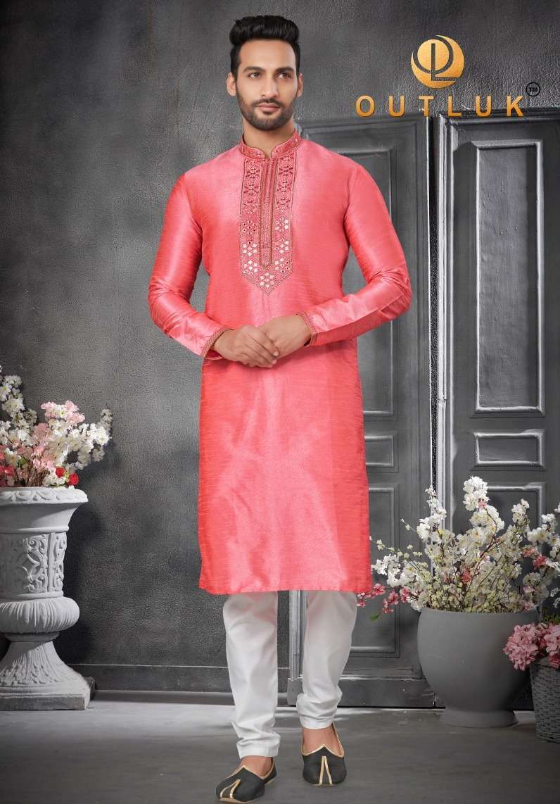 outluk vol 125 series 125001-125004 Silk With Pintex and Mirror Work kurta payjama