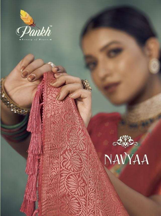 pankh navya silk series 6801-6808 tussar silk saree