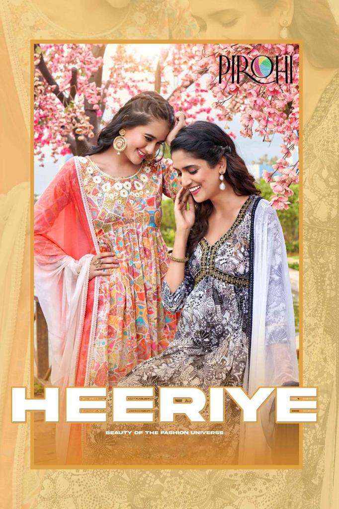 pirohi heeriye series 1001-1004 pure mul cotton readymade suit 