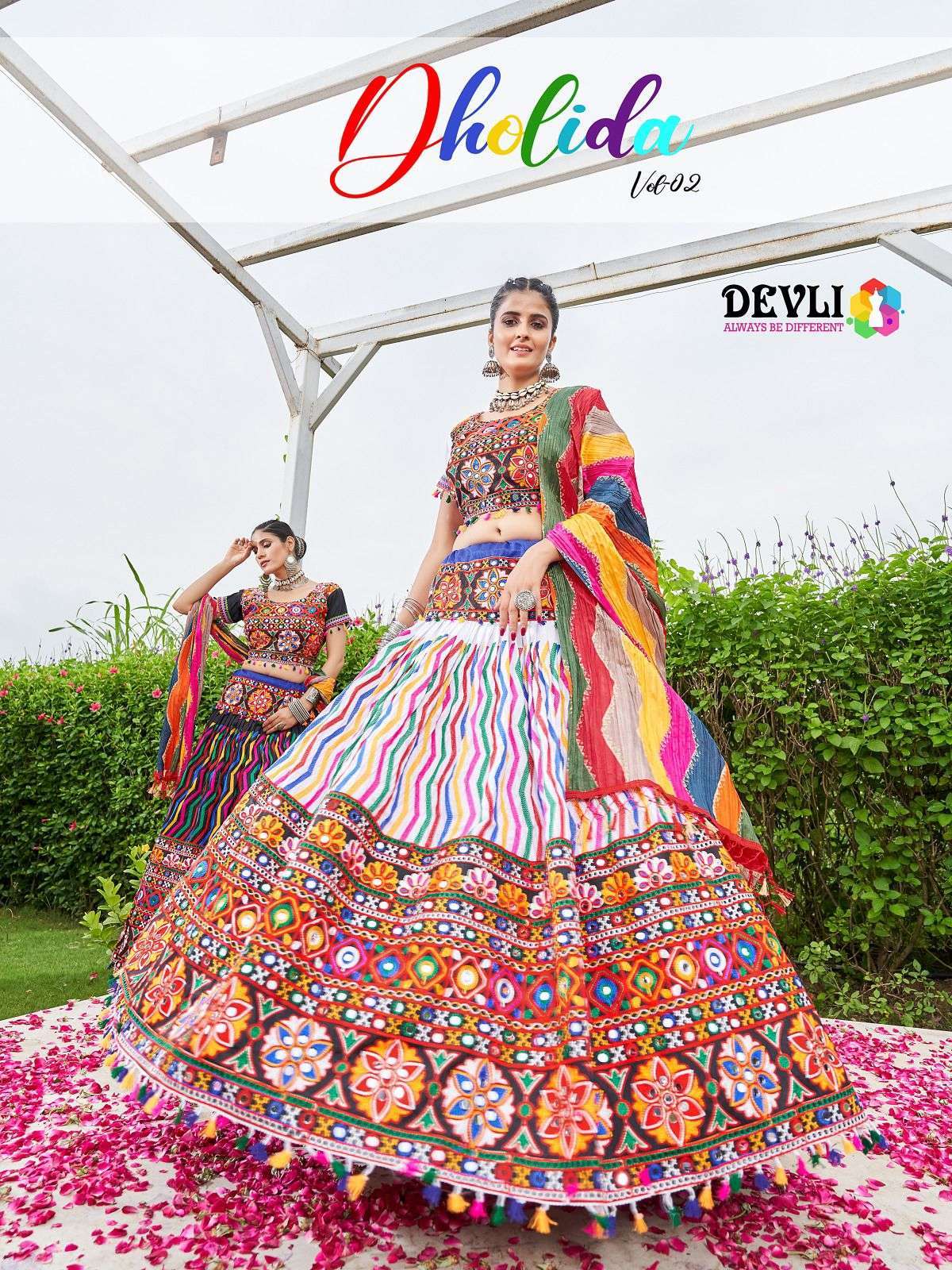 pr devli dholida vol 2 series 2001-2006 Cotton navaratri lehenga choli