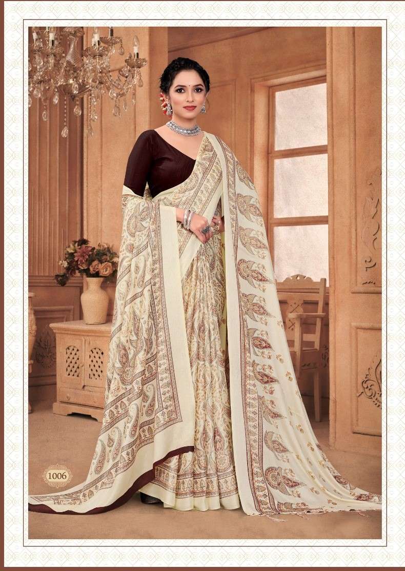 pr pashmina saree with shawl vol 28 series 1001-1012 pashmina saree