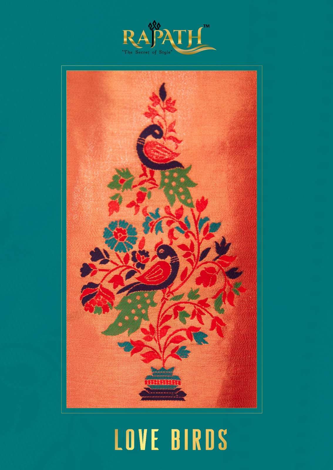 rajpath love birds series 141001-141010 Pure Heavy Silk saree