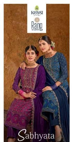 rang sabhyata series 3971-3972 muslin foil print work suit 