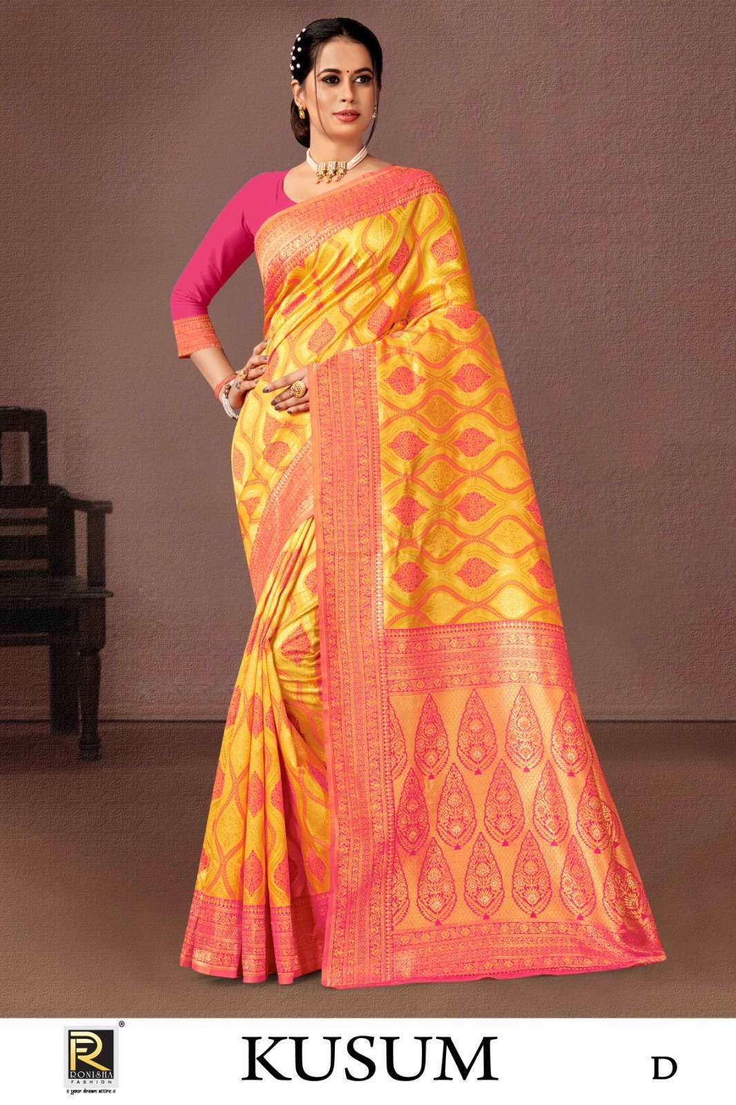 ranjna saree kusum banarasi silk saree