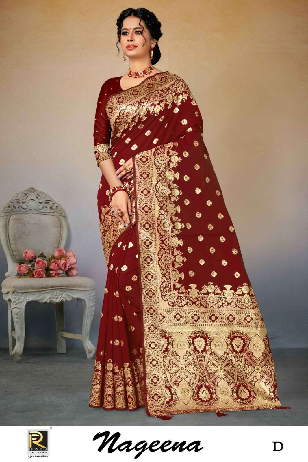 ranjna saree nageena banarasi silk saree