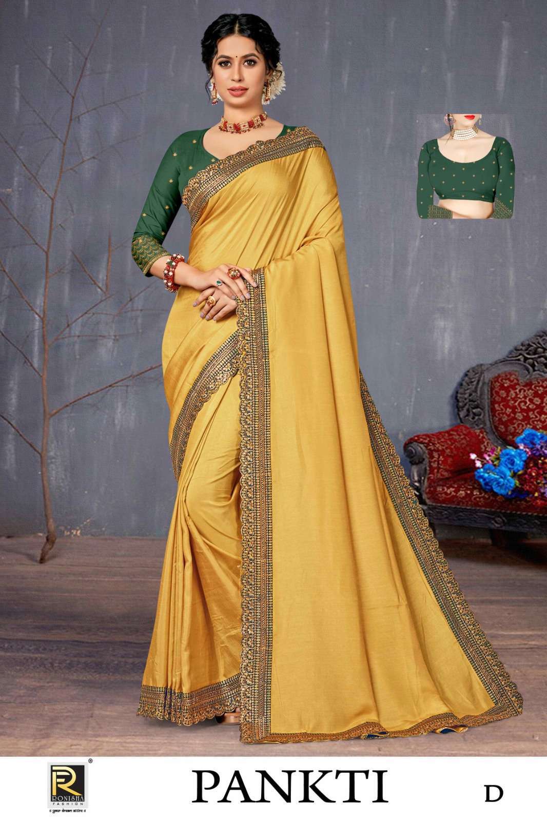 ranjna saree pankti fancy fabrics saree