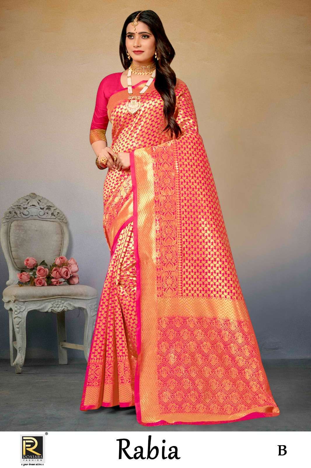 ranjna saree rabia banarasi silk saree