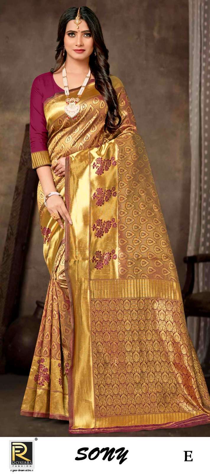 ranjna saree sony banarasi silk saree