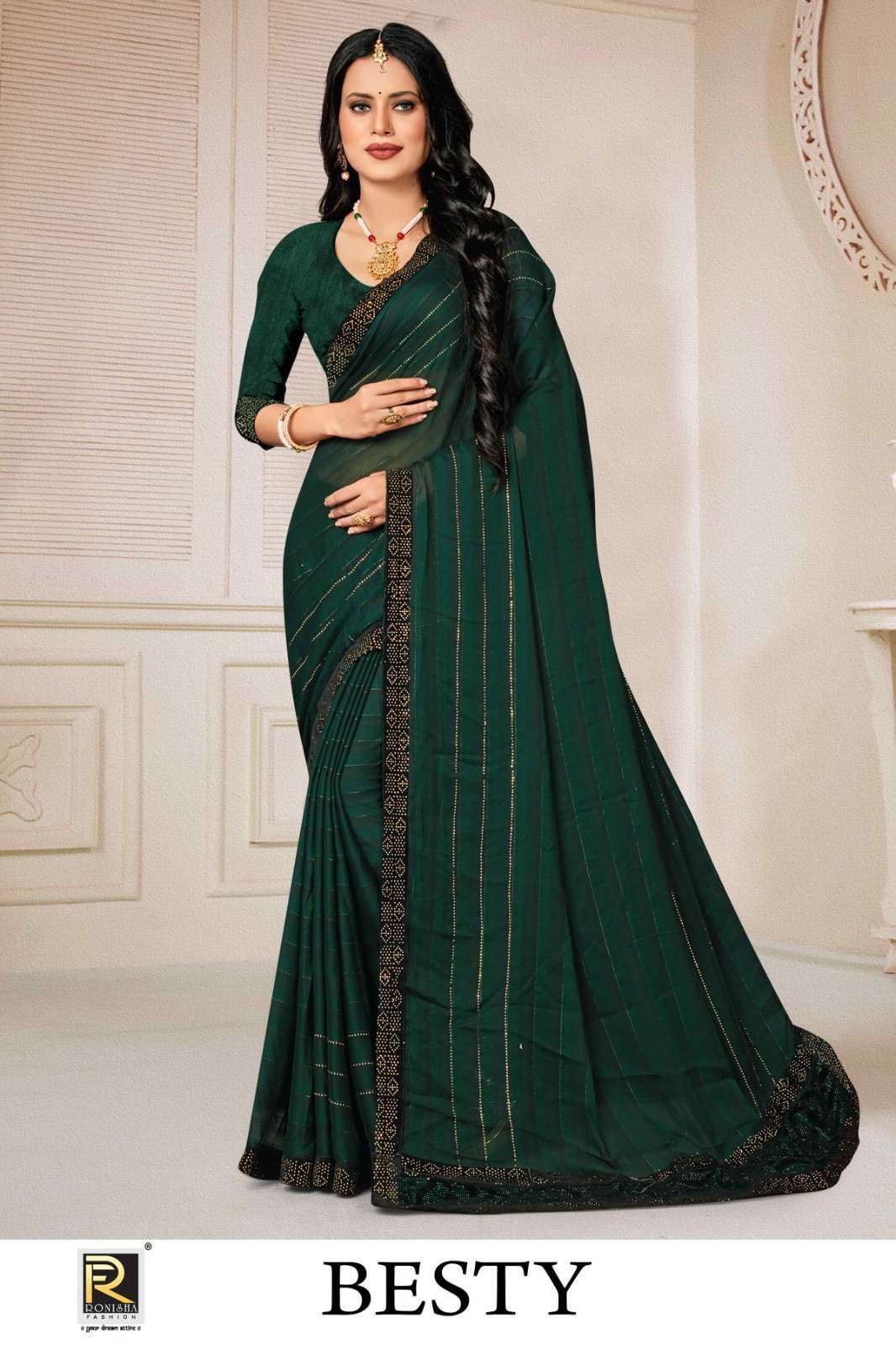 ranjna sarees besty fancy fabrics saree