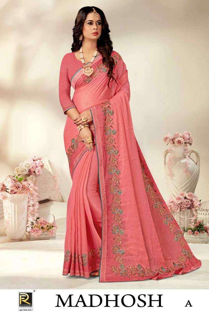 ranjna sarees madhosh fancy fabrics saree