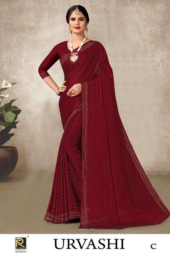 ranjna sarees urvashi fancy fabrics saree 