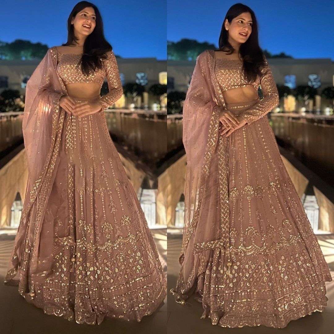 rivaaz 6000 series georgette lehenga 