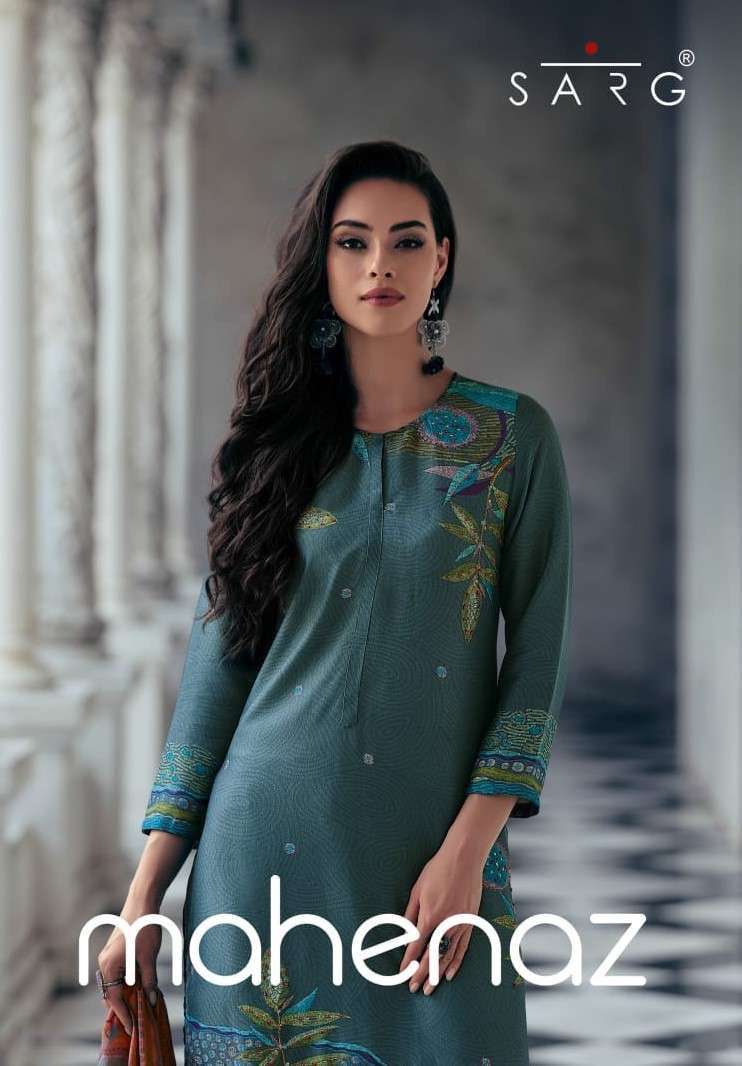 sarg mahenaz viscose simmar digital print suit 