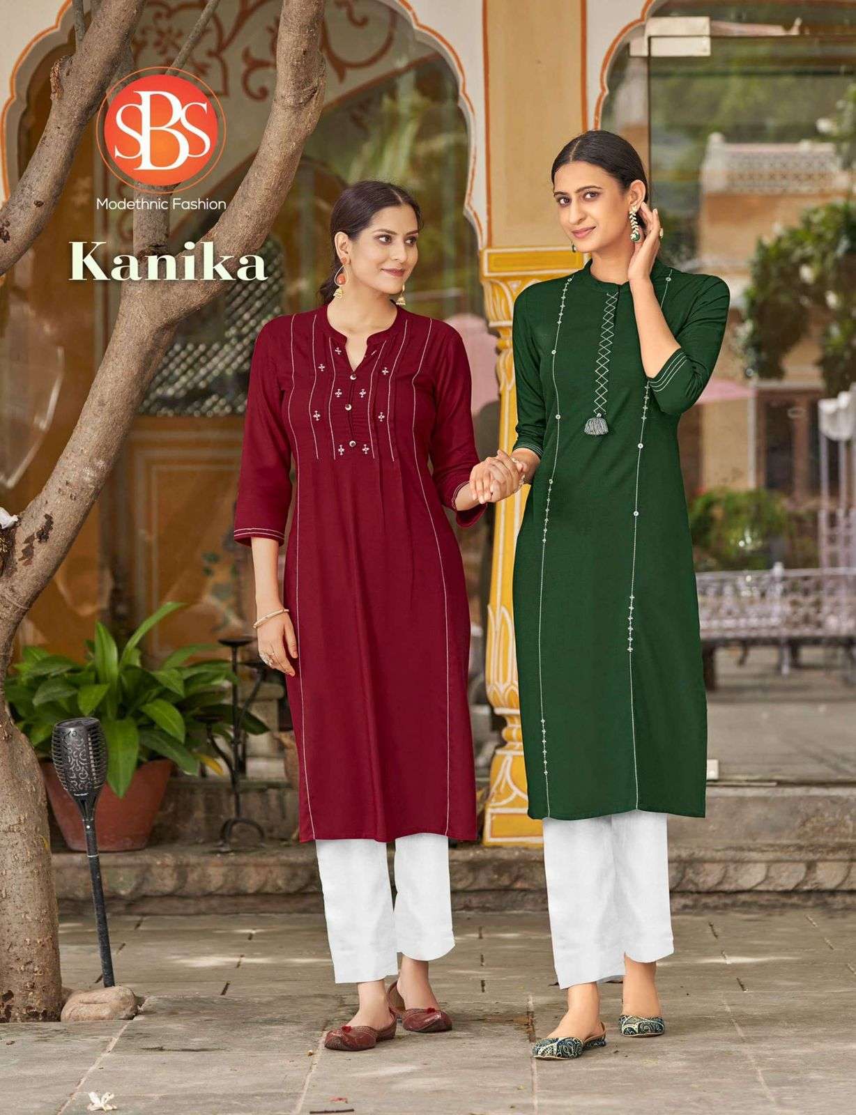 sbs kanika series 591-3596 rayon kurti 