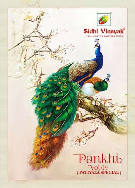 Sidhi Vinayak Pankhi Vol-9 series 9001-9012  Pure Cotton suit