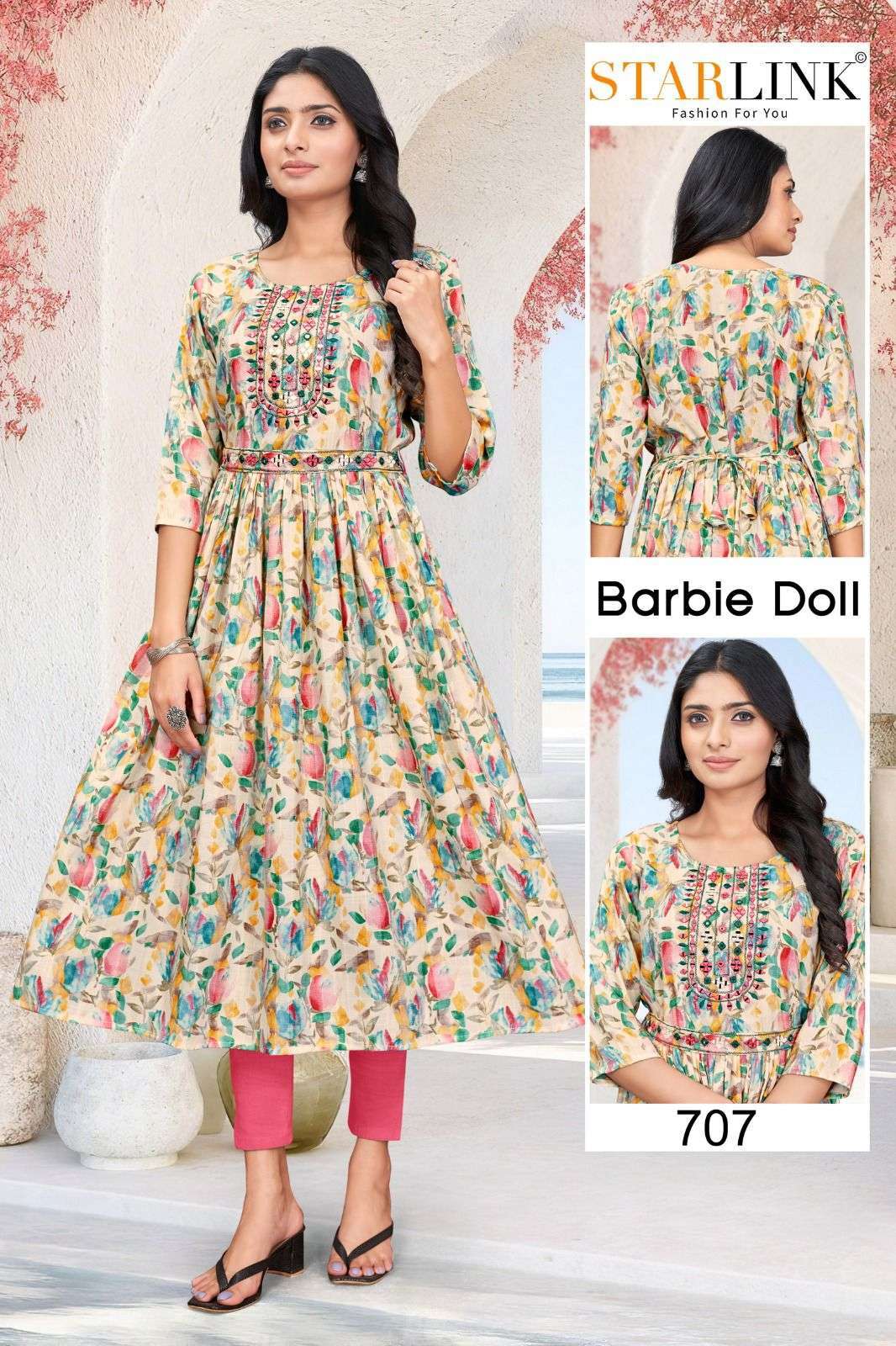 starlink barbie doll series 701-720  fancy nora kurti