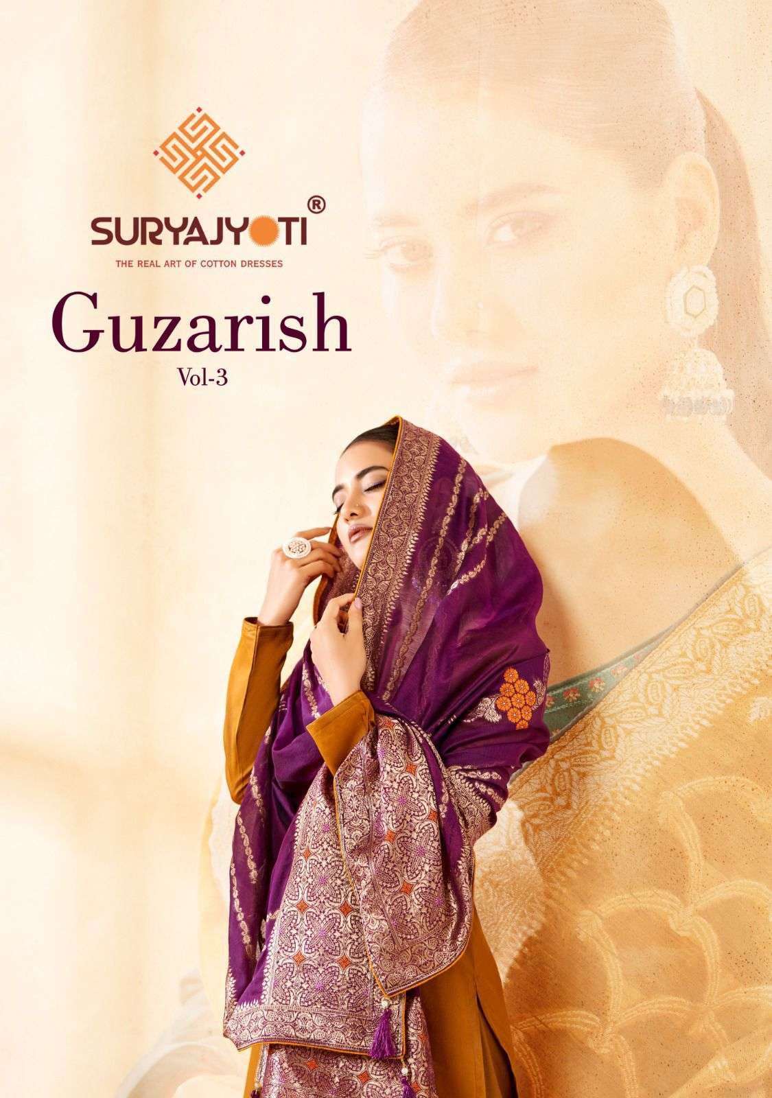suryajyoti guzarish vol 3 series 3001-3006 jam satin suit 