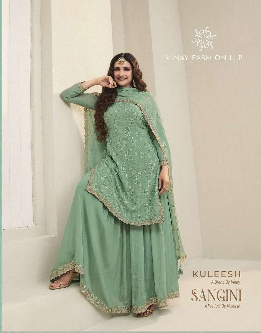 vinay fashion kuleesh series 65041-65406 organza embroidered suit 