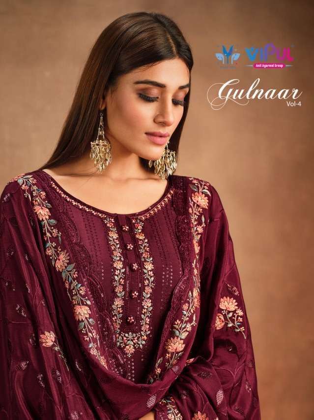 vipul gulnar vol 4 series 5101-5106 chinon suit