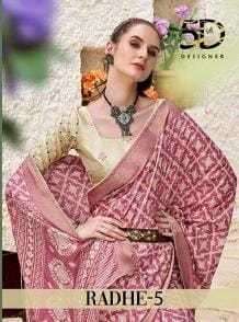 5d designer radhe vol 5 series 4849-4856 silk saree