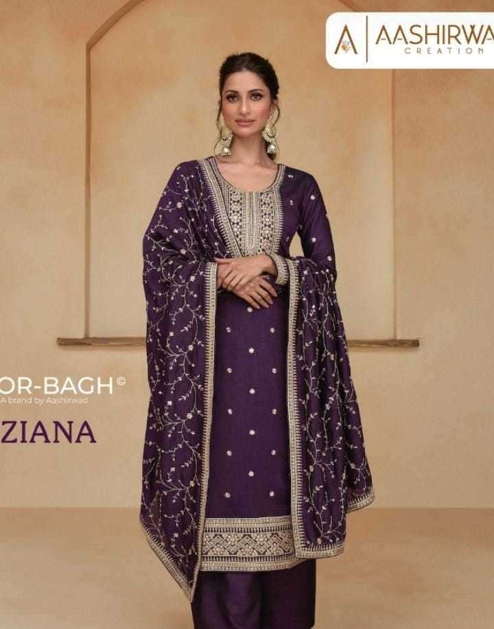 aashirwad creation morbagh ziana series 9744-9748 premium silk suit 