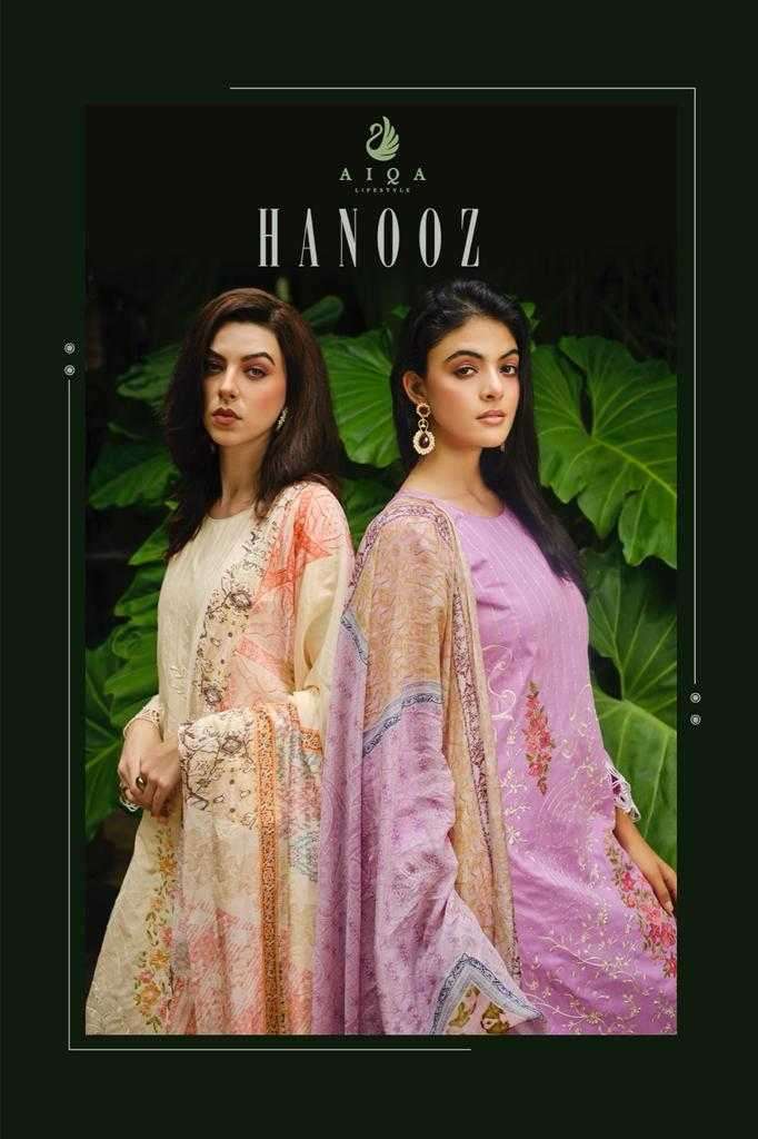 aiqa hanooz series 1009-1015 pure heavy pashmina suit 