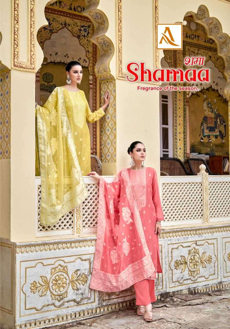 alok suit shamaa series 1323001-1323006 Pure Viscose Jacquard suit