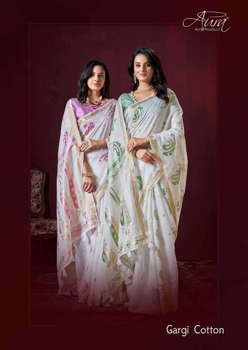 aura gargi cotton series 117801-117806 Soft Cotton saree