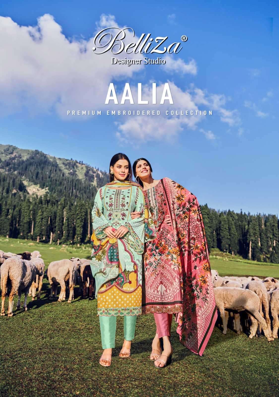 belliza aalia series 829001-829008  Pure Cotton Digital Prints suit