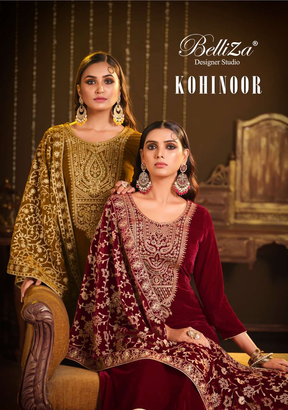 belliza kohinoor series 815001-815006 pure velvet suit