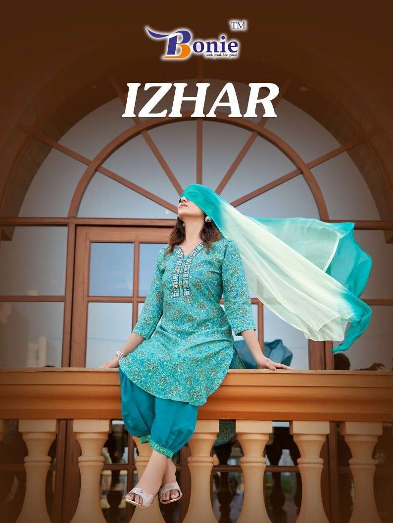 bonie izhar vol 3 series 1001-1008 chanderi suit 