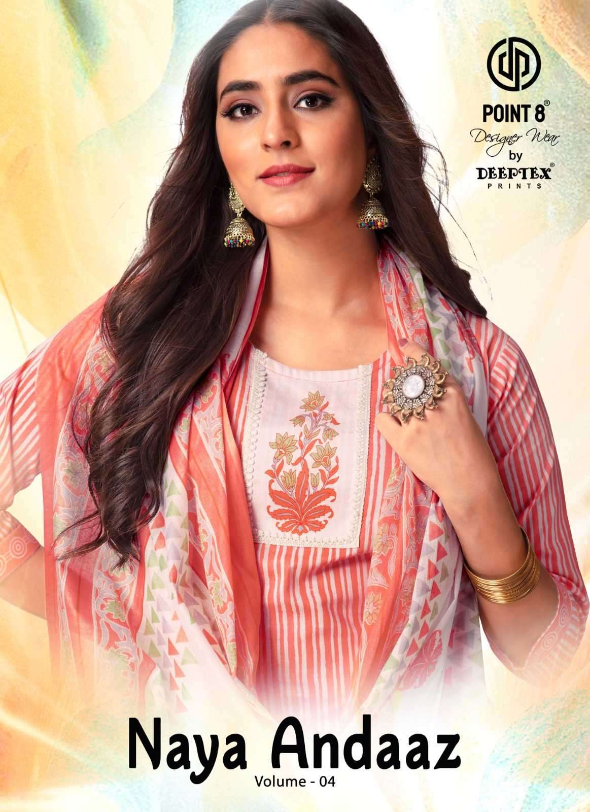 deeptex naya andaaz vol 4 series 4001-4010 pure Cotton suit