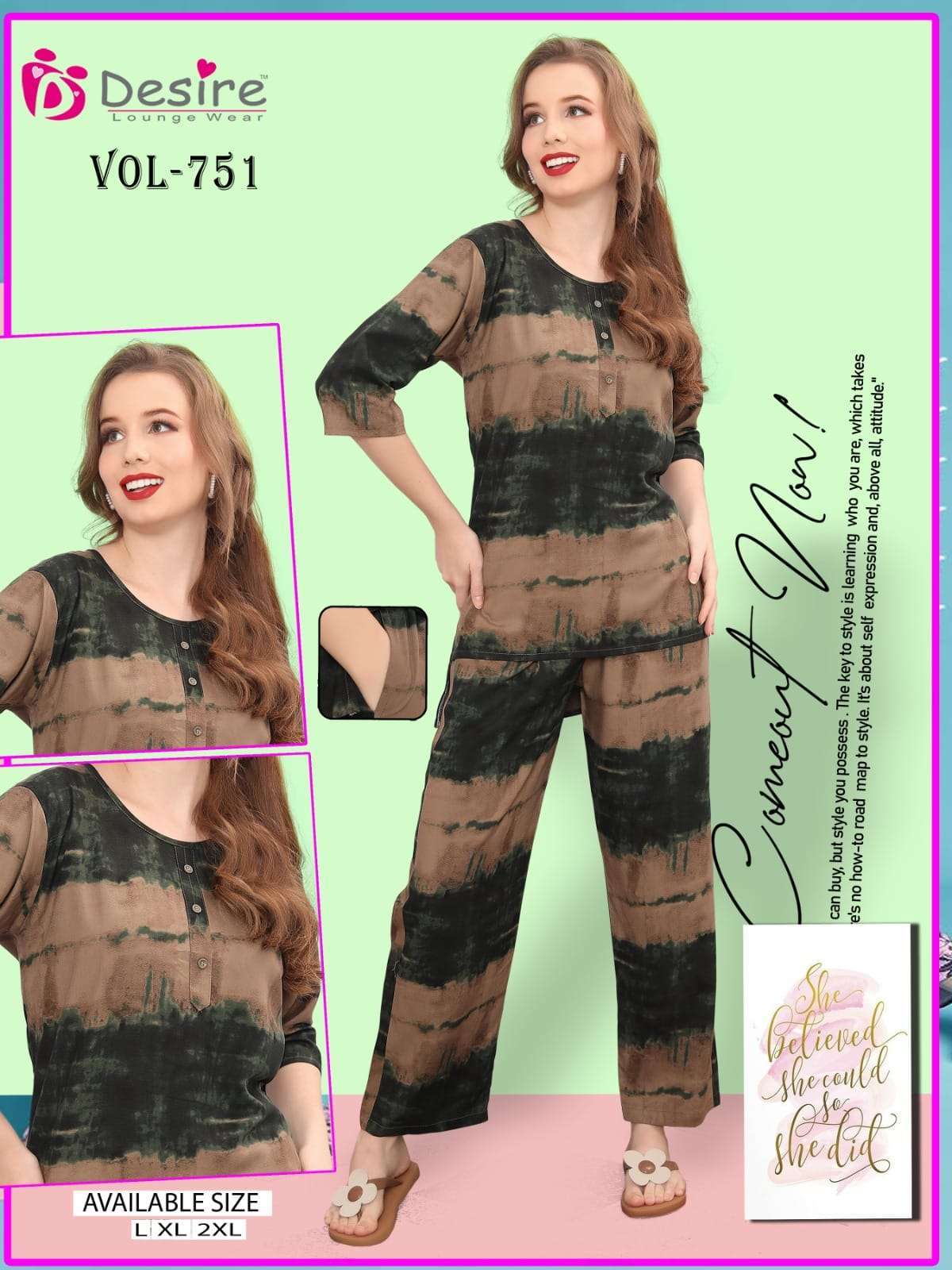 desire vol-752 Premium Rayon Co-ord Sets 