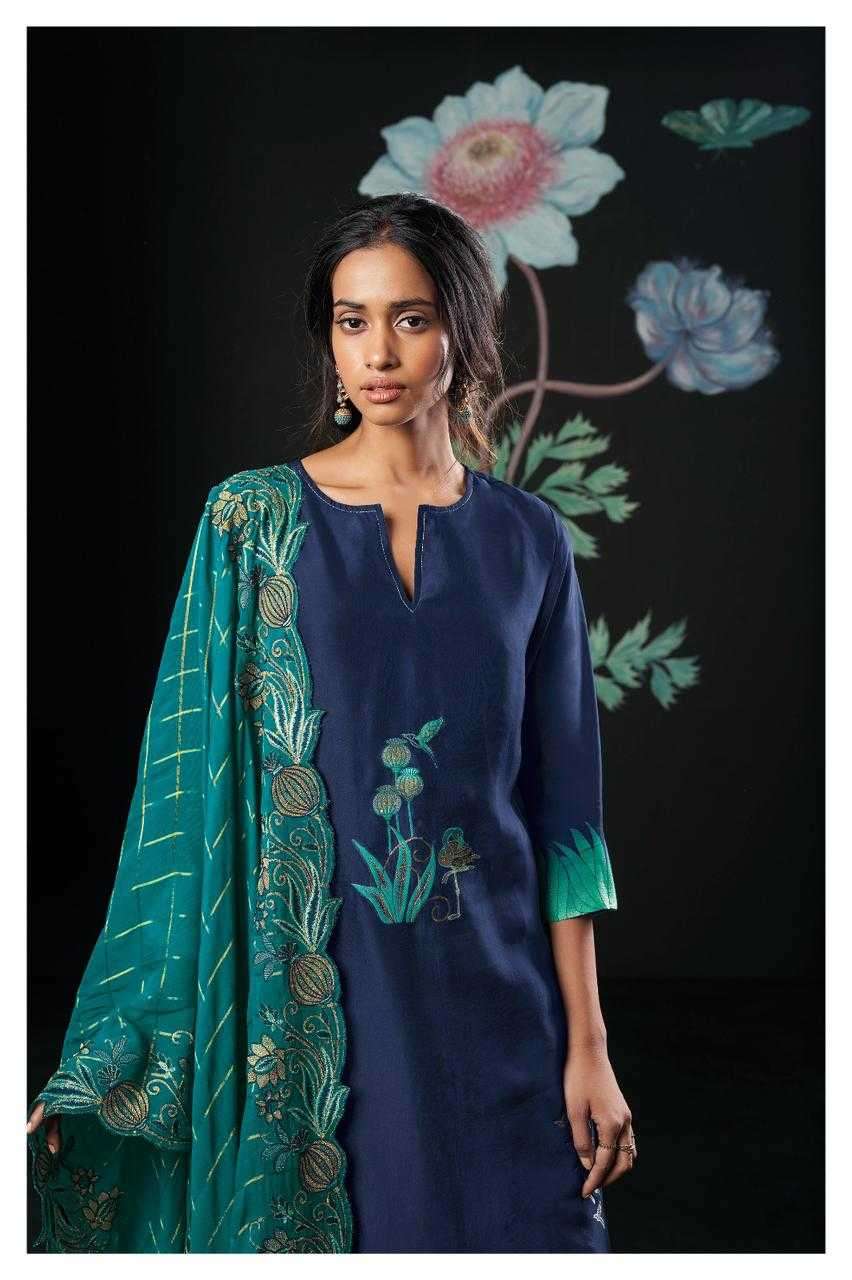 ganga shakya 2029 premium organza silk jacquard suit 