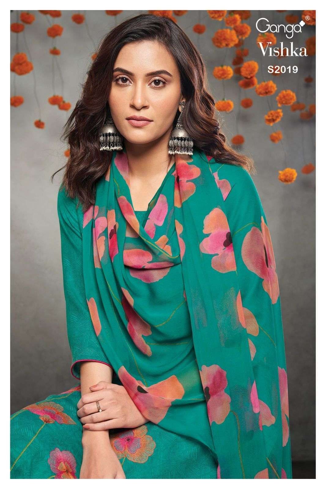 ganga vishka 2019 premium wool pashmina suit