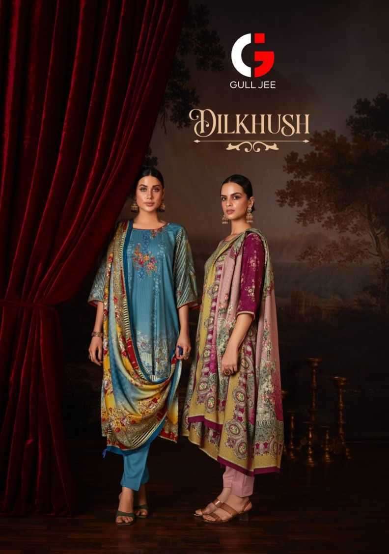 gull jee dilkhush series 21001-21006 Viscose Pashmina suit