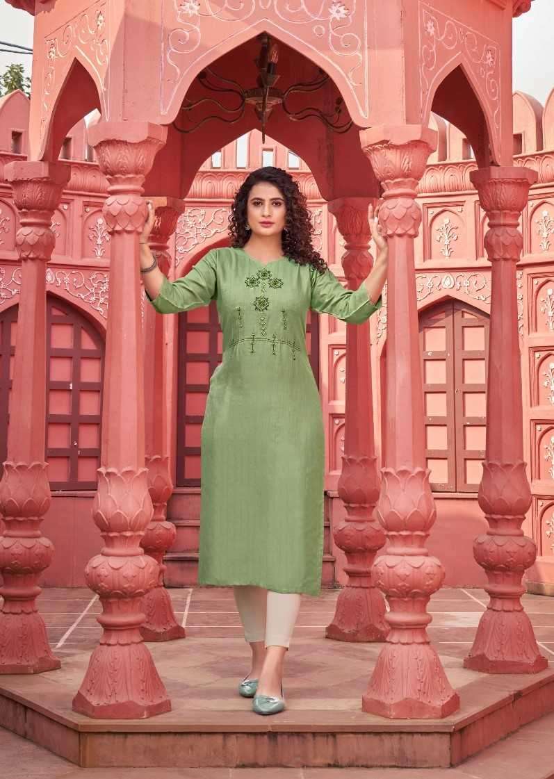 kalaroop dastan series 13604-13607 Heavy Rayon kurti