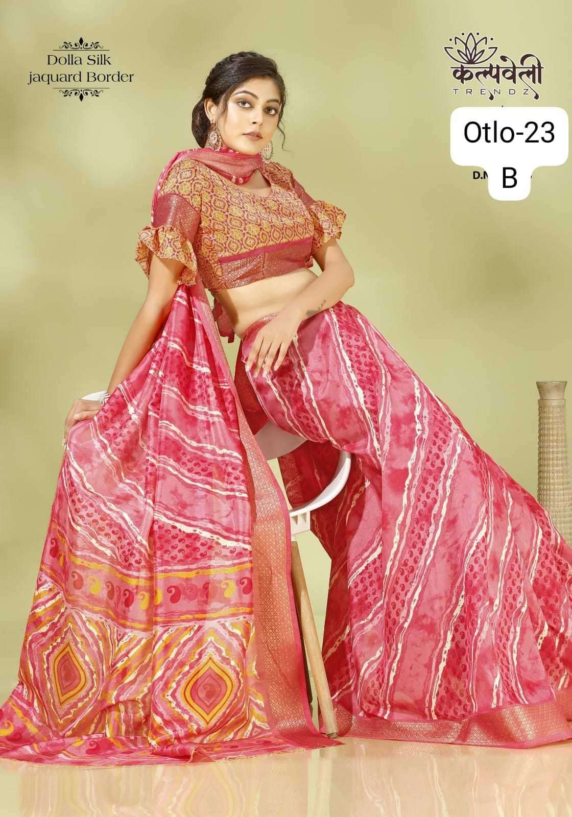 Kalpavelly trendz otlo 23 dola silk saree