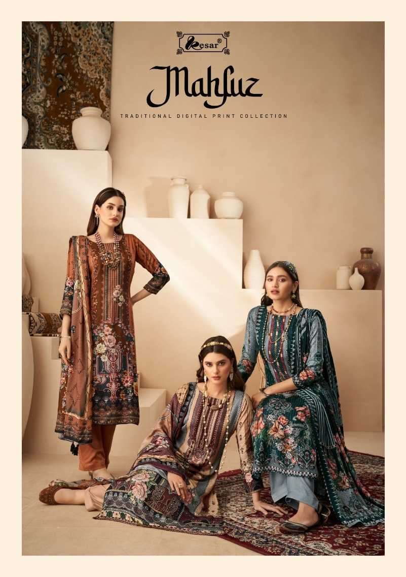 kesar mahfuz series 194001-194006 pure natural viscose suit 