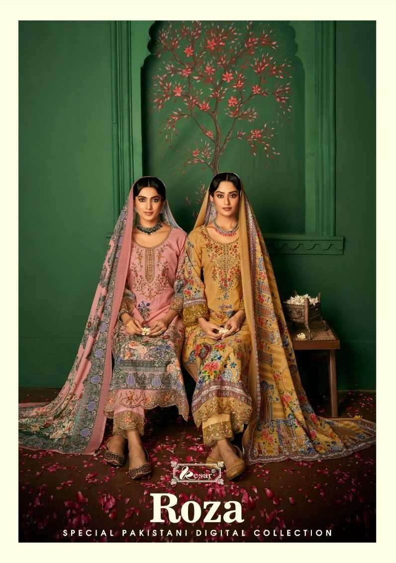 kesar roza series 170001-170006 pure lawn cotton suit 