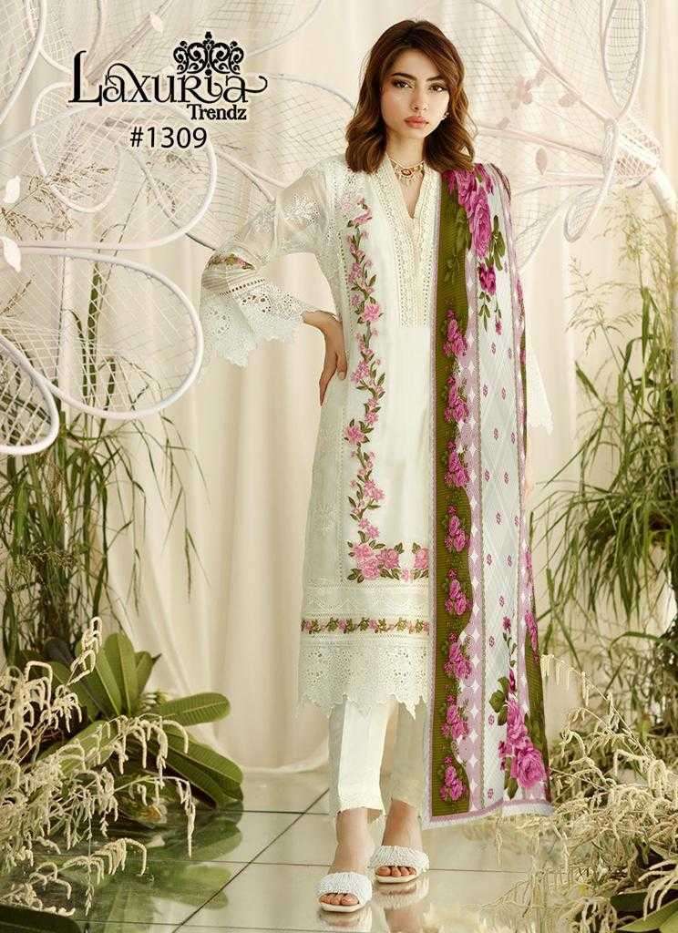 laxuria 1309 Fox Georgette tylish Tunic Heavy Embroidery Kurti