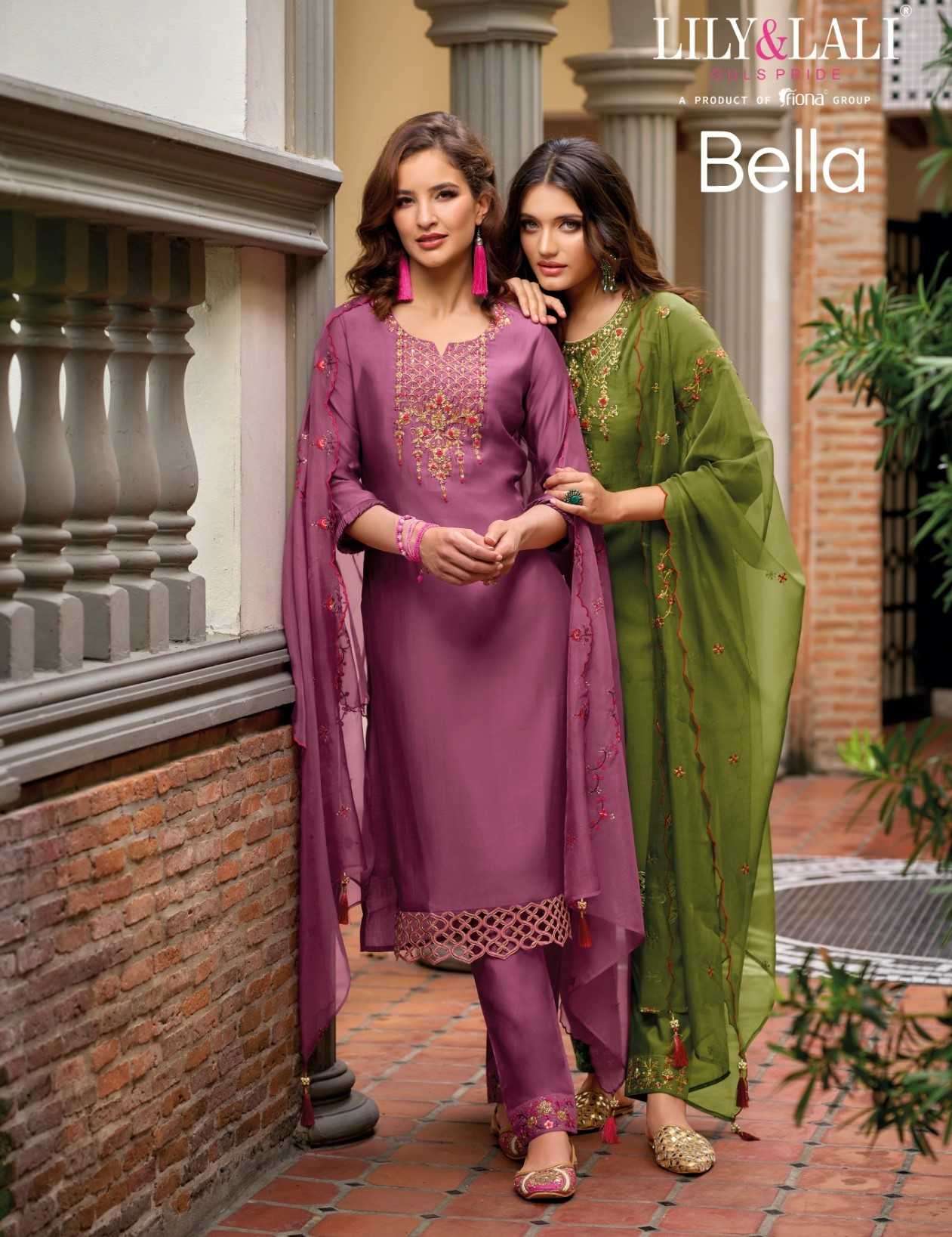 lily and lali bella series 14001-14006 milan silk handwork suit 